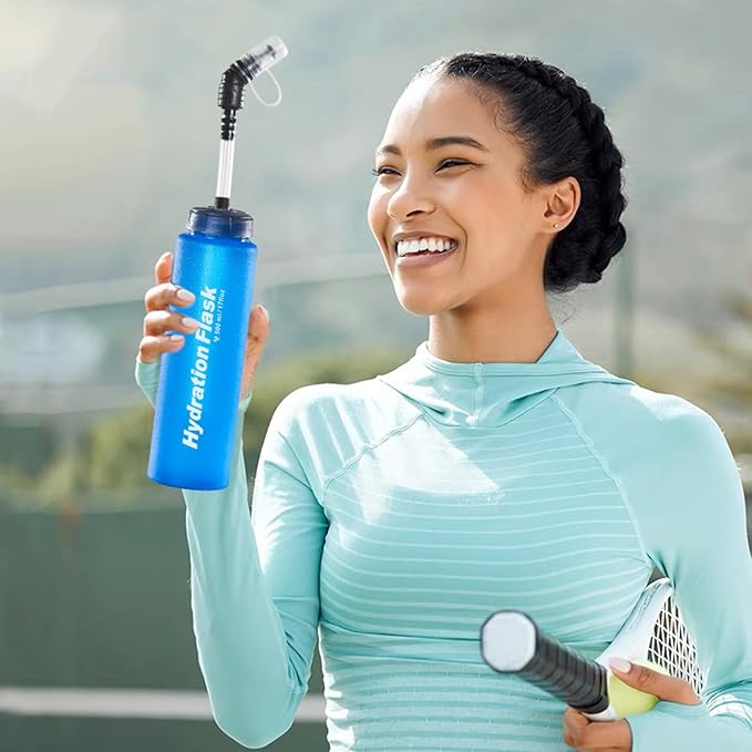 Azarxis TPU Soft Flask Collapsible Water Bottles BPA-Free 250ml 350ml 500ml 600ml for Hydration Vest Pack Running Hiking Cycling Climbing