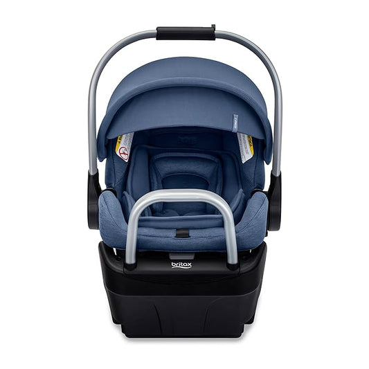 Britax Cypress Infant Car Seat, Rear Facing Car Seat with Alpine Base, ClickTight, Premium Fabrics, Ponte Arctic