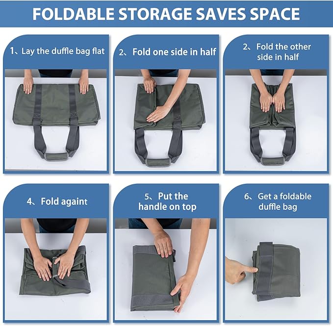 Large Travel Duffle Bag, 102L Gear Bag for Men and Women, Storage Bag Ideal for Overnight Camping and Weekend Getaways, Dark Gray