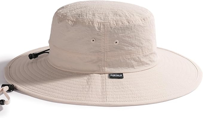 FURTALK Sun Hats for Women with Ponytail Hole Men Beach Hiking UPF 80+ Foldable Hiking Summer UV Protection Bucket Hats