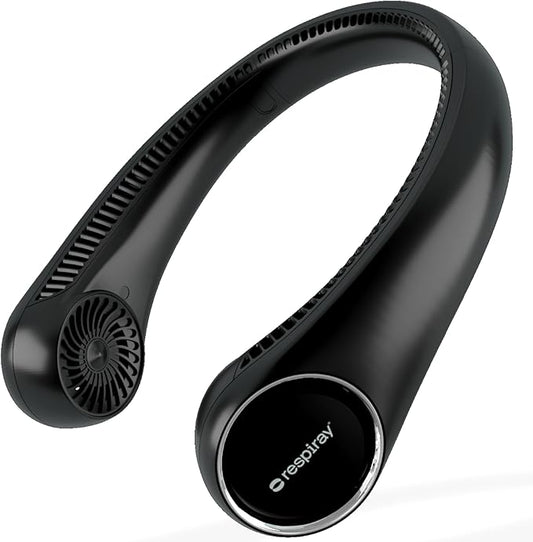 Portable Neck Fan – Hands Free Quiet 20dB Cooling Neck Fan, 17-Hour 4000mAh Battery, 3 Speeds, Wearable Fan for Neck Fans that Blow Cold Air, Personal Fans Portable Rechargeable (Black)