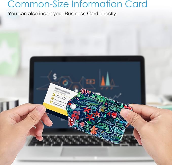 Fintie Luggage Tags, Privacy Cover ID Label with Stainless Steel Loop and Address Card for Travel Bag Suitcase - Jungle Night (2 Piece)