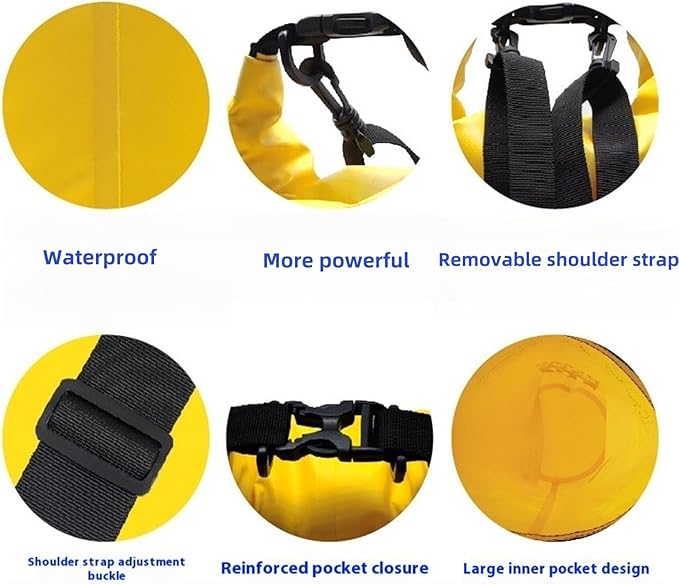 Waterproof Phone Pouch with Adjustable Shoulder Strap - 10l Phone Protector Waterproof Bag for Women and Men - Extra Large Beach Bag or Rain Gear