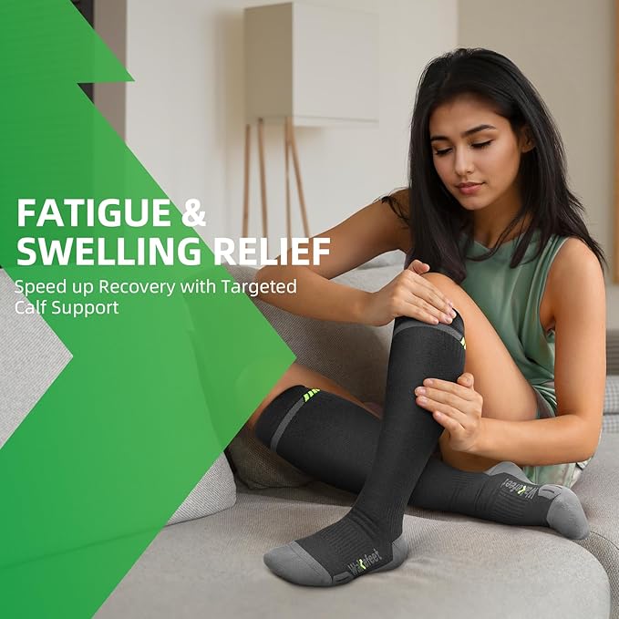 Medical Compression Socks Men Women 3 Pairs, Compression Stockings 20-30mmHg for Relieving, Recovery