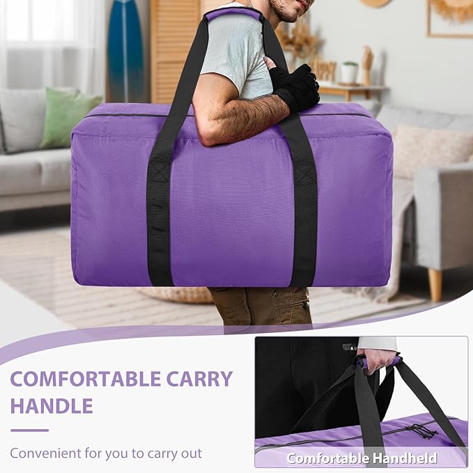 Large Travel Duffle Bag, 80L Gear Bag for Men and Women, Storage Bag Ideal for Overnight Camping and Weekend Getaways