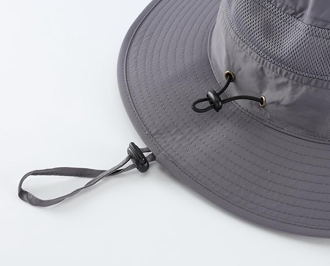 Home Prefer UPF 50+ Men's Sun Hat Wide Brim Bucket Hat UV Protection Hat for Mens Womens Beach Safari Gardening Golf Fishing