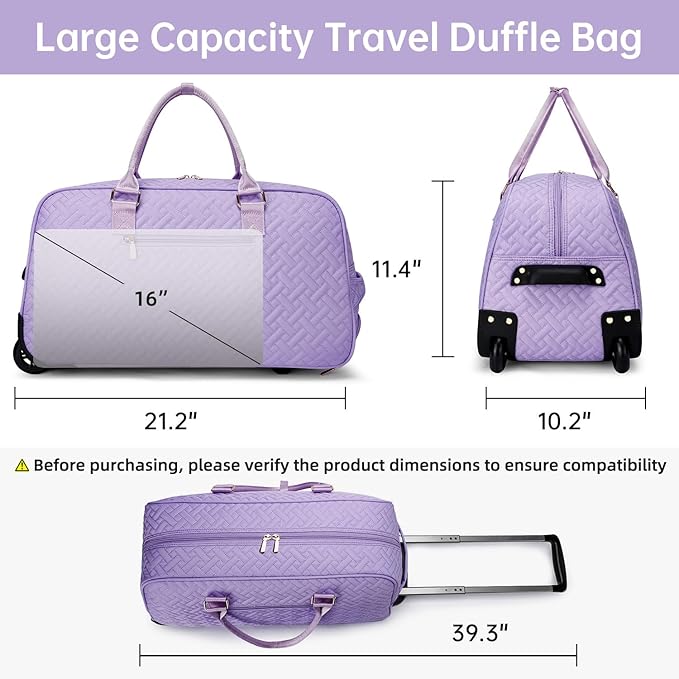 Duffle Bag for Travel, Weekender Bag with Shoe Compartment, Carry On Overnight Bag for Women with Toiletry Bag, Gym Bag with Wet Pocket, Hospital Bags for Labor and Delivery Beige