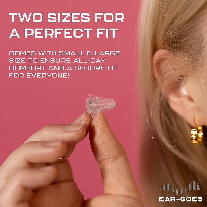 X15 High Fidelity Earplugs – Reusable Hearing Protection with Two Sizes – Concerts, Festivals, Musicians, Motorcycles, and Travel – 15 dB Noise Reduction – Clear & Comfortable