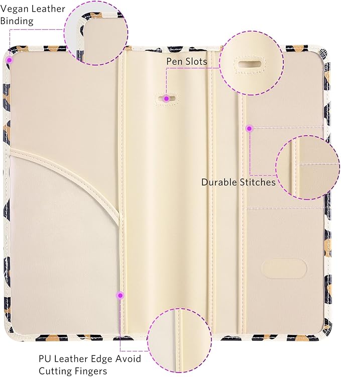 CoBak Car Registration and Insurance Holder - Vehicle Glove Box Car Organizer,Auto Truck Comparment Accessories Case with Magnetic Closure for Driver License,Cards