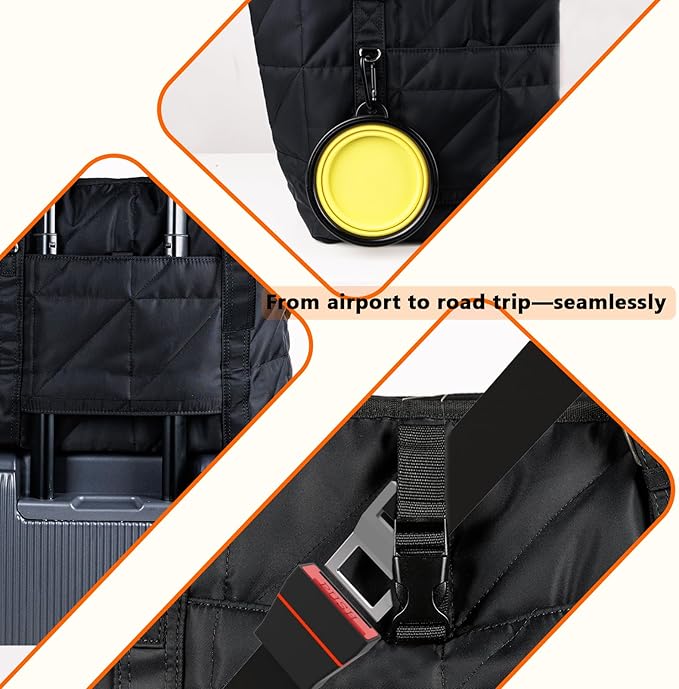 Dog Carriers for Small Dogs Pet Carrier Purse for Puppy and Cats Up to 10 lbs Stylish Tote Bag with Pockets Adjustable Shoulder Strap for Travel/Shopping