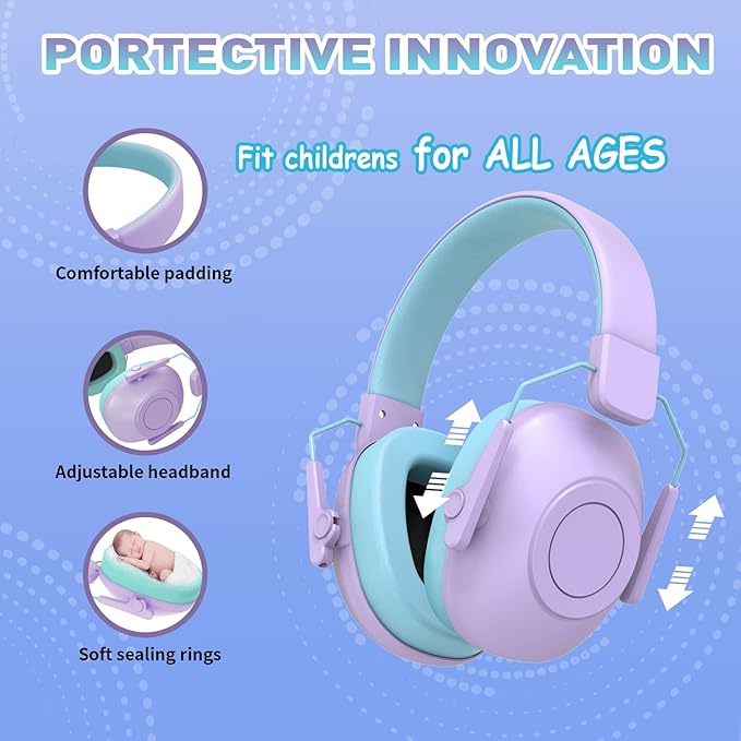 Noise Cancelling Headphones for Kids, SNR 29dB Safety Noise Reduction Ear Muffs for Event/Concert