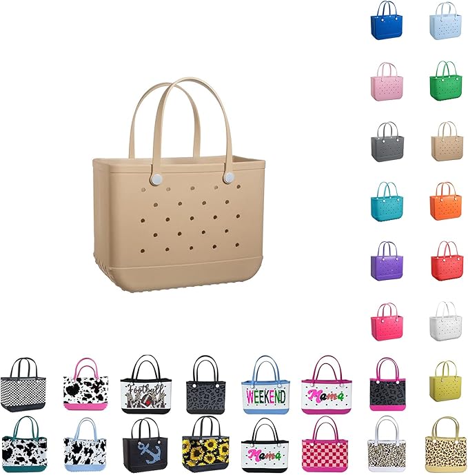 EVA Waterproof Washable Tote Bag for Beach, Pool, Boat, Sports