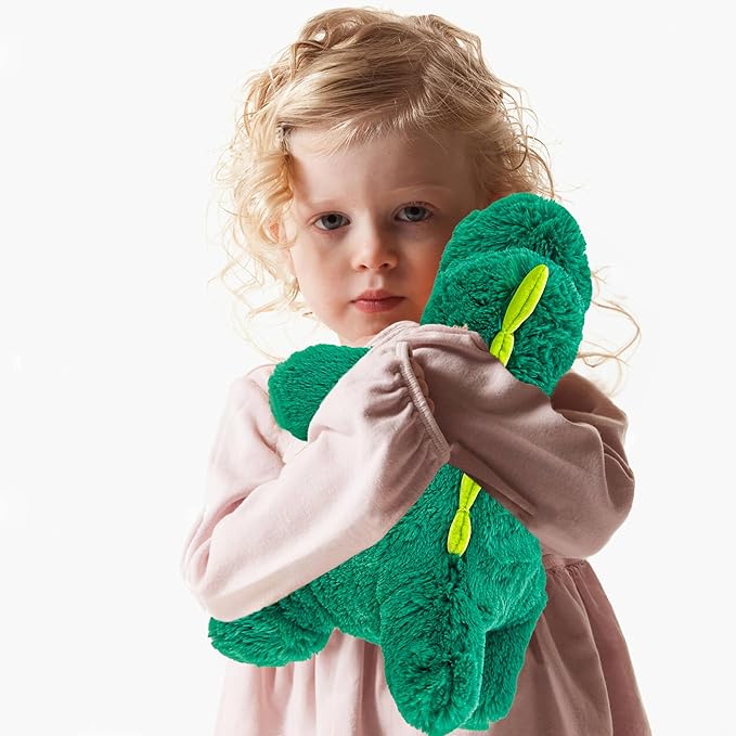 16" | 2 Pounds Green Dinosaur Weighted Stuffed Animals,Sensory Comfort Plush Throw Pillow Toy,Kawaii Plushies Hugging Toy Gifts for Kids & Adults (Dinosaur, 16 inch 2 Pounds)