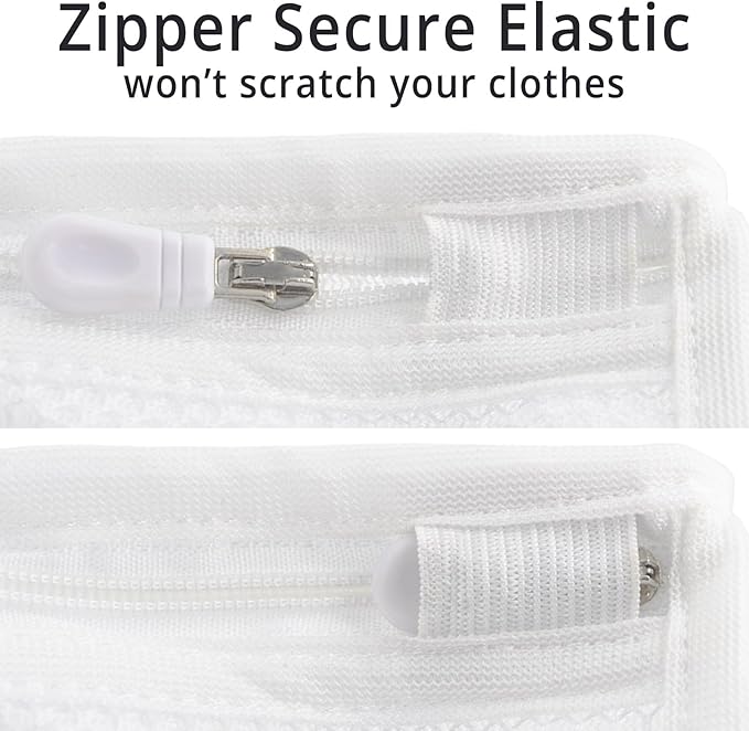 2Pcs Large Shoes Laundry Bags for Washing Machine, Fits Sneaker up to Size 14, Double Layer Mesh 16x14x3 inch Wash Bag with Built-in Divider