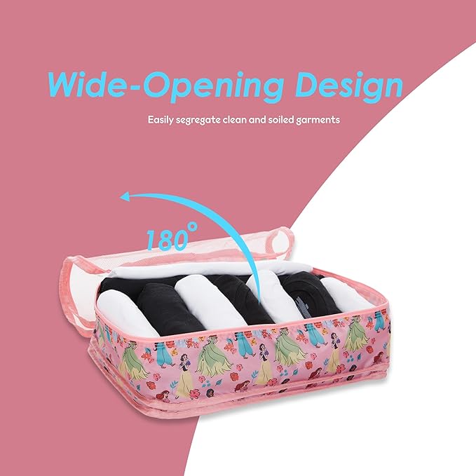 Disney Minnie Mickey Stitch Packing Cubes - Winnie the Pooh, Princess Cinderella, Cars, Toy Story 5 Piece Packing Cubes Compression - Travel Essential - Luggage Suitcase Organizer Set