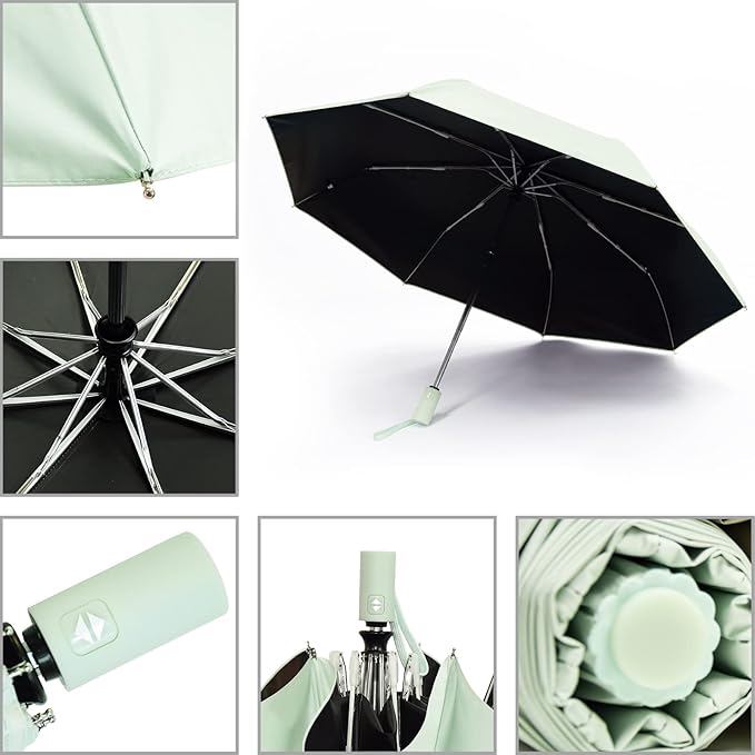 SY COMPACT Umbrella Automatic Travel Waterproof Light Folding Umbrellas Easy Carry for Women and Men