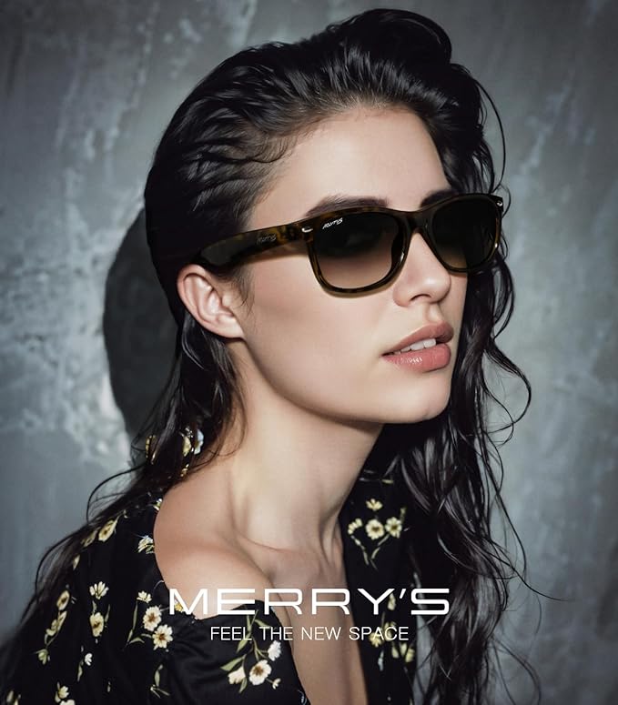 MERRY'S Polarized Unisex Shades Sunglasses for Men and Women Vintage Polarized Sun Glasses Mirror Lens