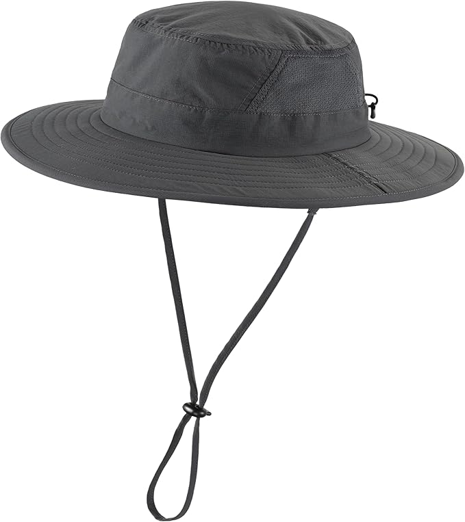 Connectyle Outdoor UPF50+ Men's Sun Hat Foldable Wide Brim Bucket Hat for Fishing Hiking Gardening Breathable Safari Hat