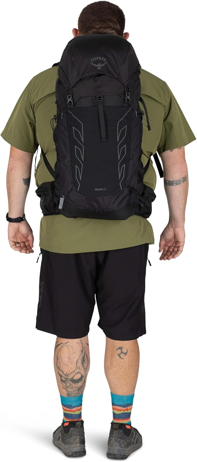 Osprey Talon 33L Men's Lightweight Hiking Backpack - Daypack for Travel & Camping, Green Canopy/Pine Leaf, Extended Fit
