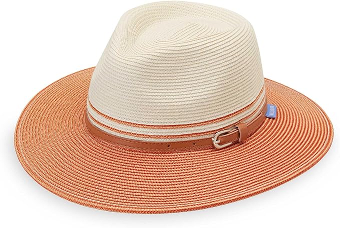 Wallaroo Hat Company Women’s Kristy Fedora – Small (Petite) or Medium | UPF 50+ | UV Sun Protection Hat | Packable Design
