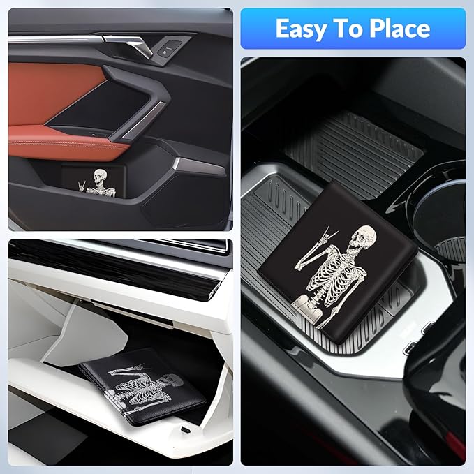 Car Registration and Insurance Card Holder，Vehicle Glove Box Car Organizer，Accessories Case for Storing Driving Licences, Cards, Documents