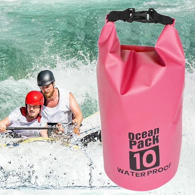 Dry Bag - Roll Top Lightweight Sack, Waterproof Storage Drybag, Secure Seal with Adjustable Strap, Adventure Accessory for Hiking Camping Swimming Fishing Boating Water Sports