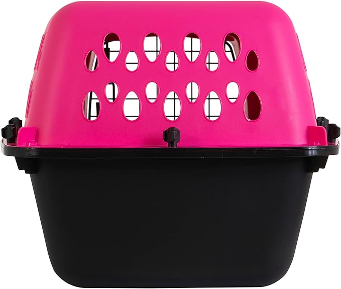 Petmate Pet Porter Fashion Dog Kennel 23", Hot Pink, for Pets up to 15lbs, Made in USA