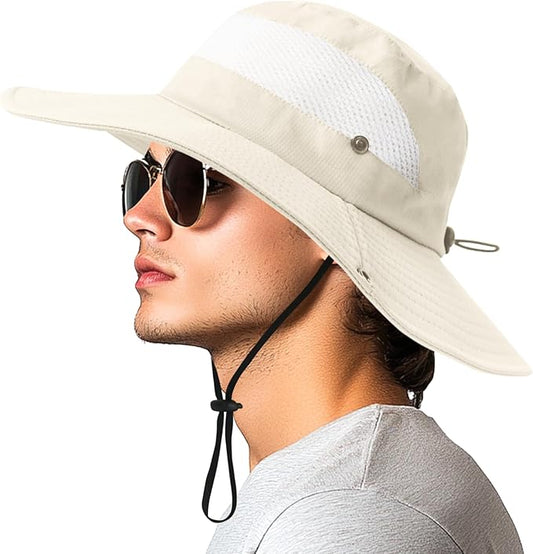 PFFY Sun Bucket Hats for Women Men UV Protection Wide Brim Fishing Hat Beach Outdoor Essentials