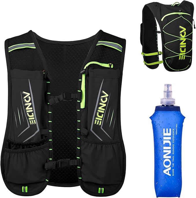 Azarxis Hydration Running Vest Backpack Pack 5L 5.5L for Women and Men Jogging Trail Race Marathon Cycling Hiking