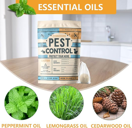 Pest Repellent ， Moth Balls for Outdoor use， Keep Pest Away Repel Mice and Rats, Roach, Ant, Spider, Mosquito & Moth（8BALLS）