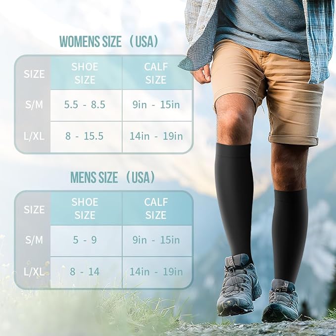 Copper Compression Socks for Women and Men(6 Pairs)-Best Support for Running, Athletic, Nursing, Travel