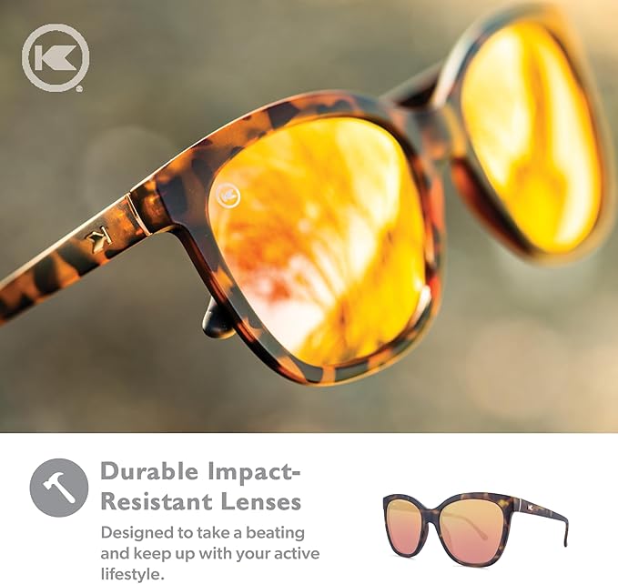 Knockaround Deja Views Polarized Sunglasses for Women - Impact Resistant Lenses & Full UV400 Protection