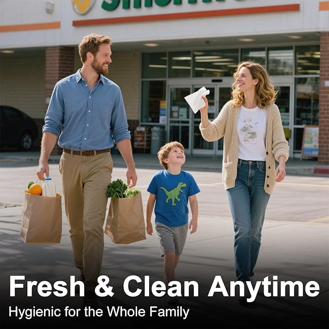 Hand Sanitizer Wipes, 100 Count Non-Woven Hand Wipes Travel Size, Aloe Vera Scent, 70% Alcohol, Individually Wrapped, Sanitizing for Home, Office & Outdoor, Drawstring Bag Included