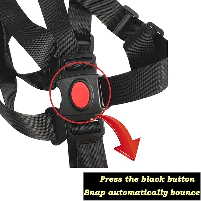Alovexiong Universal 5 Point Harness Baby Seat Belt, Adjustable Harness Baby Safety Strap