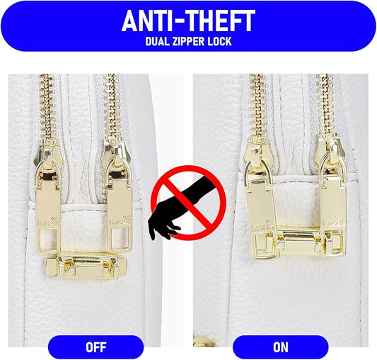 INICAT Travel Small Crossbody Sling Bags Women Cross Body Purses Passport Holder Vegan Leather Fanny Packs Birthday Gifts