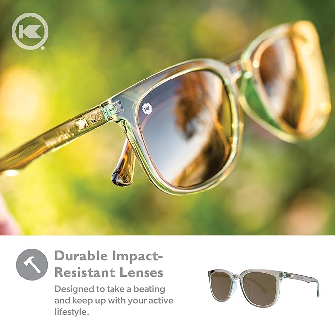 Knockaround Paso Robles Polarized Sunglasses for Women & Men - Impact Resistant Lenses & Full UV400 Protection