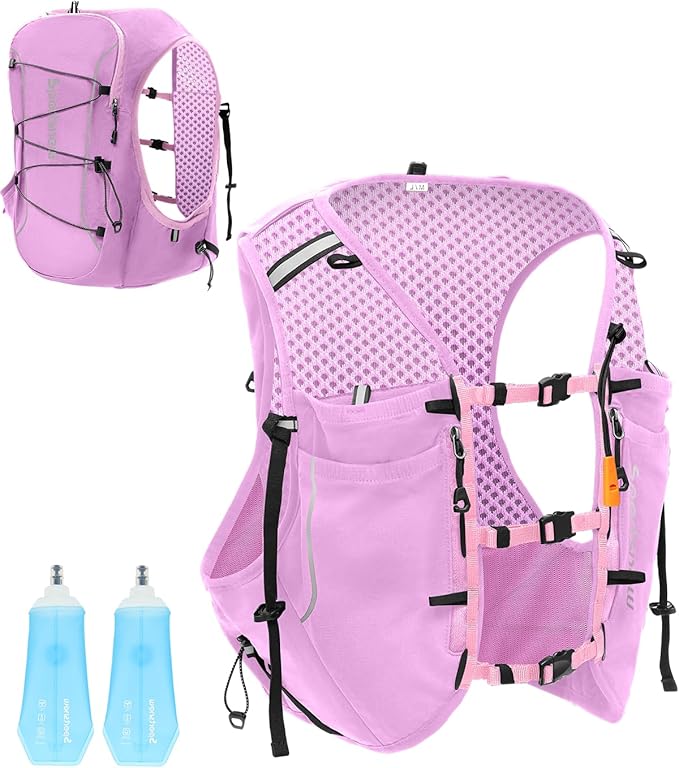 Sportsnew Running Vest for Women Men, Lightweight 10L Hydration Backpack with Waterproof Phone Pocket, Hydration Pack with Water Bladder for Hiking Trail