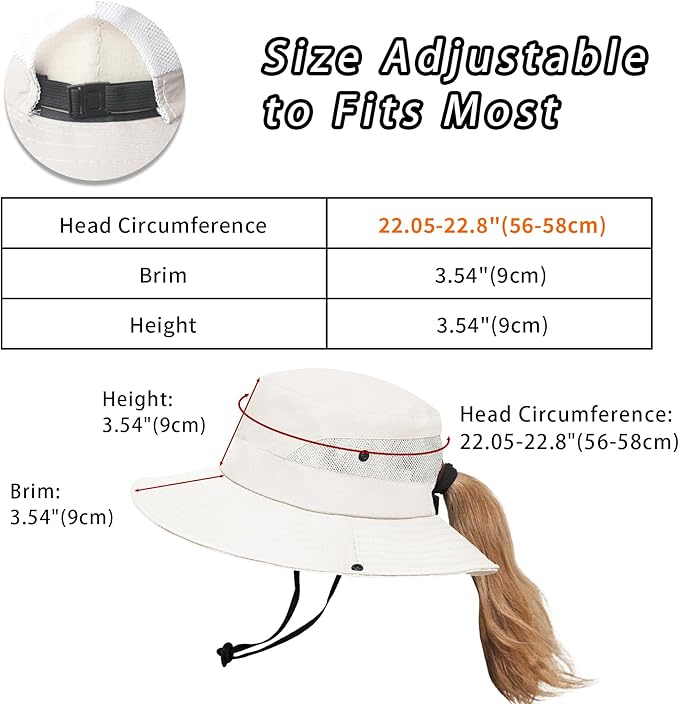 PFFY Sun Bucket Hats for Women Men UV Protection Wide Brim Fishing Hat Beach Outdoor Essentials