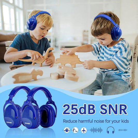 ZOHAN Kids Ear Protection 2 Pack,Kids Noise Canceling Headphone for Concerts, Monster Truck, Fireworks