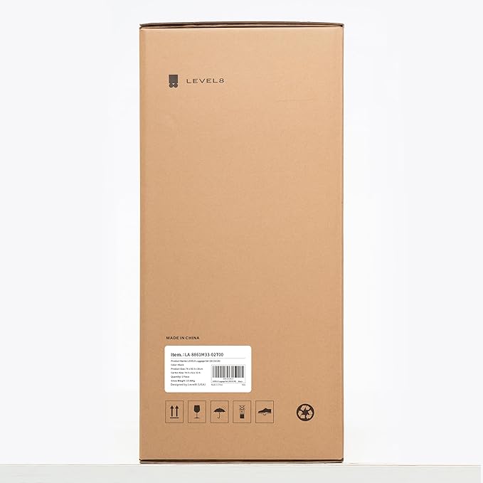 LEVEL8 Elegance Matte Luggage Set, 20 Inch Carry-on Luggage, 24&28 Large Suitcase Lightweight Hardside Suitcases with Wheels,Tsa Lock,3-Piece Set(20/24/28), Black