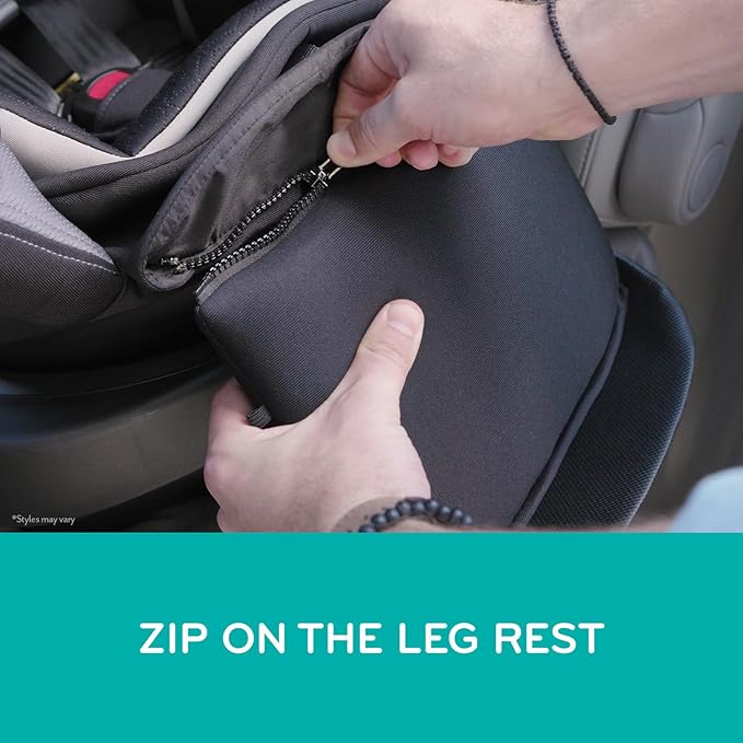 Evenflo Revolve360 Extend Convertible Car Seat with 360 Degree Rotation, Extended Rear-Facing, Forward-Facing, Booster Mode, and Secure Latch Install, Rockland Green