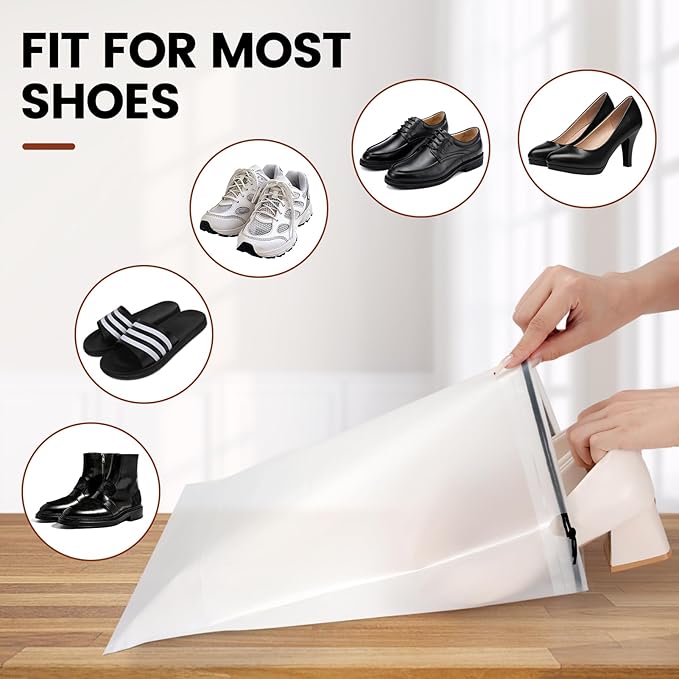 10 Pack Shoe Bags for Travel,11.8in X 15.7in，Protable shoe bags for storage with rope,large drawstring bags，Shoes Storage Organizers Pouch with Rope for Men and Women