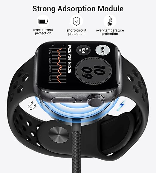 Temdan for Travel Vacation Essentials,3 in 2 USB C Cable for Apple Watch Charger/iPhone 17 Charger/Lightning,Multi Charging Cable Cord,Camping Essentials,Designed for iWatch &iPhone 16-12-5FT Black