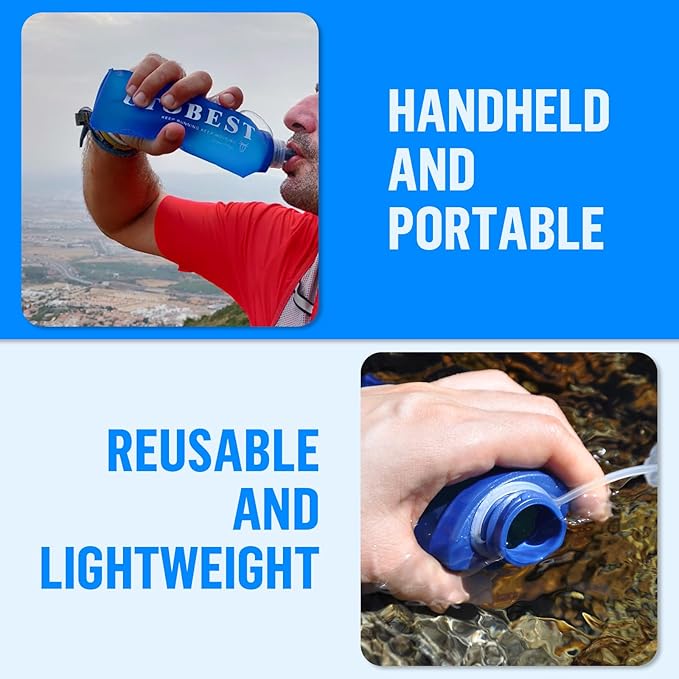 Soft Flask, 2 Pack Soft Flask Running Bottles 500ml,TPU Foldable Running Flask, Portable Collapsible Flask Handheld for Travel Traveling Hiking Cycling City Walk