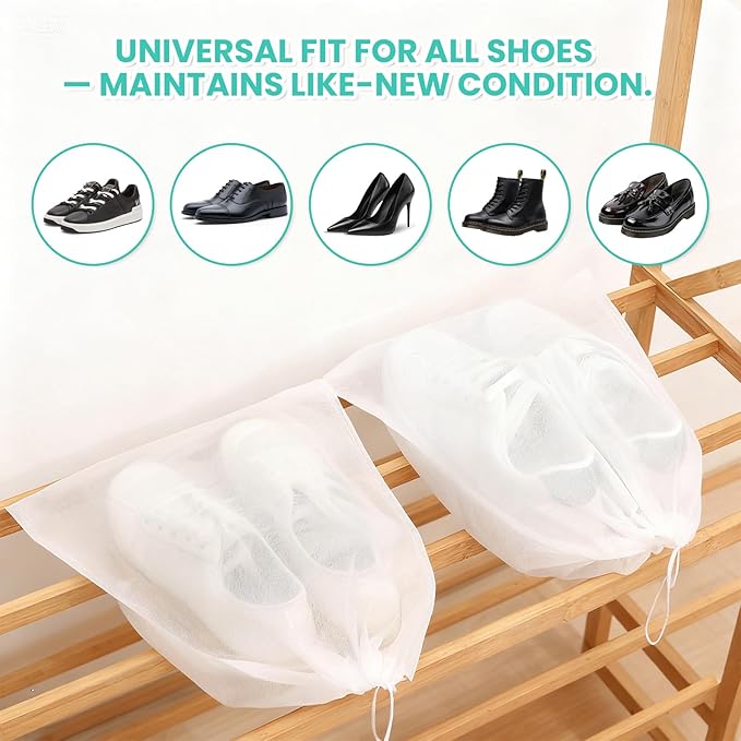 Shoe Washing Machine Bag, 2-Pack Reusable Shoe Bag for Washing Machine, 360° Deep Clean for Sneaker, Running Shoes,Bras, Delicates and Toys, Includes 2 Shoe Storage Dust Bags(Yellow)