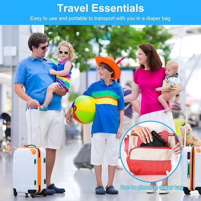 Toddler Airplane Bed & Travel Essentials - Kids Airplane Seat Extender, Portable Plane Bed for Flights