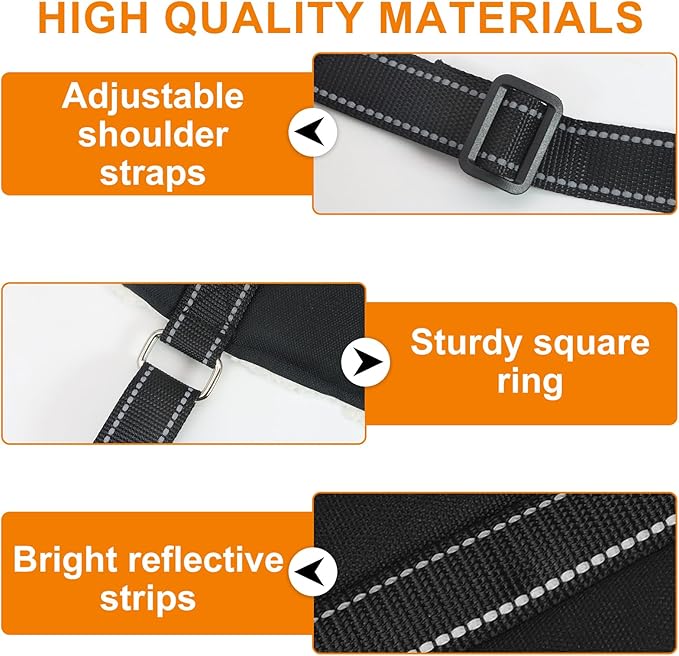 Adjustable Dog Lift Harness Dog Sling Portable Dog Sling for Back Legs Dog Lift Harness for Large Dogs Soft Lift Support and Rehab Harness for Senior,Injured,Disabled Dogs After ACL Surgery (M)