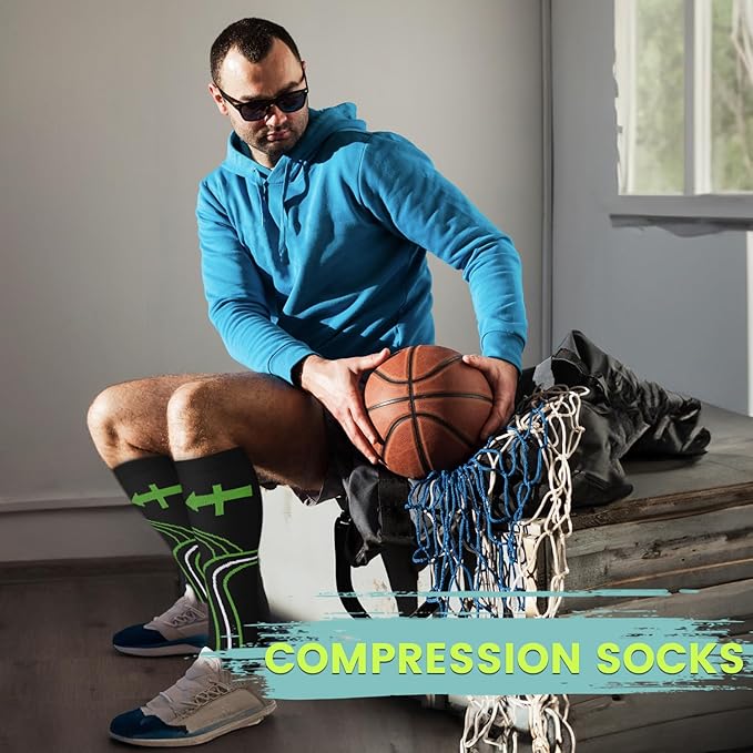 Copper Compression Socks 15-20 mmHg for Men & Women 8 Pairs – Circulation Support for Nurses, Travel, Running, Hiking, Soccer