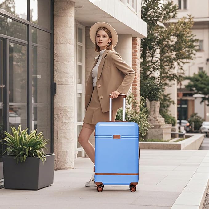 Krute Large Luggage 28 inch Suitcase with TSA Lock PC+ABS Hard Shell Checked Luggages with Spinner Wheels Hard Side Suitcases