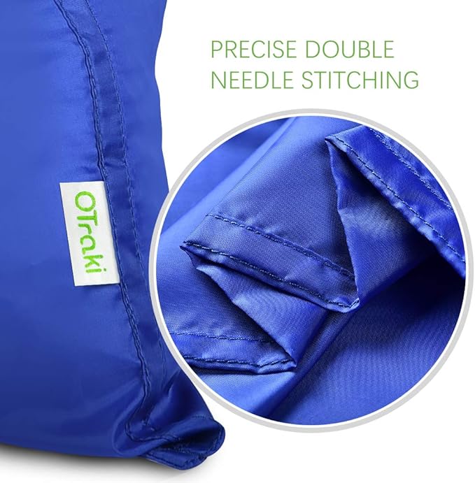 OTraki 24x32 Inch Laundry Bags XL Travel Laundry Bag Machine Washable Dirty Clothes Organizer with Drawstring Closure Heavy Duty Laundry Storage Bags for College Home Dorm, Blue